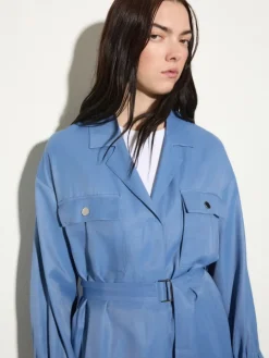 Belted shacket - avio
