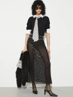 Boat-neck jumper - black