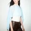 Chiffon shrug - light blue