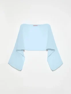 Chiffon shrug - light blue