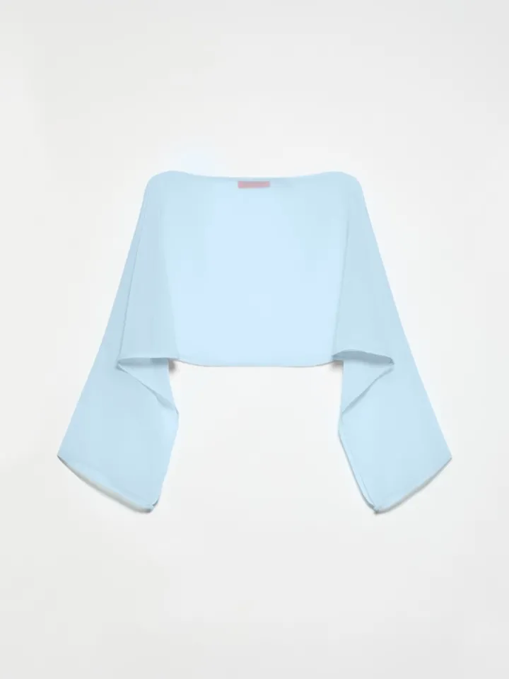 Chiffon shrug - light blue