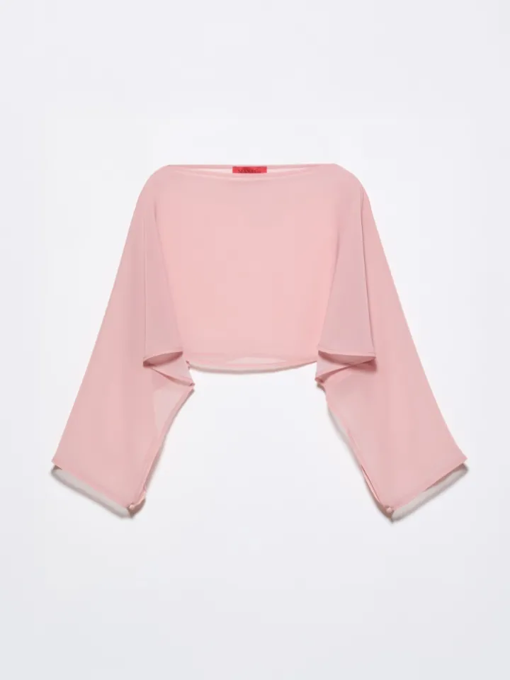 Chiffon shrug - pink