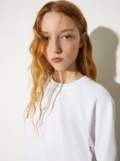 Cotton and linen T-shirt - optical white