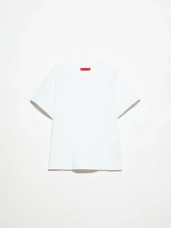 Cotton and linen T-shirt - optical white
