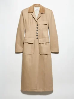 Cotton drill coat Sami Miró &Co.llaboration - olive
