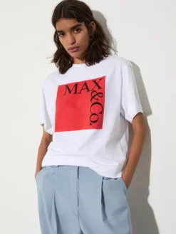 Cotton jersey logo T-shirt - red