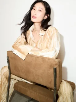 Cotton-poplin shirt - buck