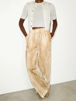 Cotton-poplin trousers - buck