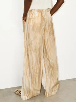 Cotton-poplin trousers - buck