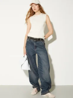 Crepe-jersey top - ivory