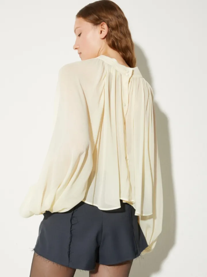Crepon circle shirt - vanilla
