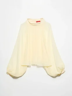 Crepon circle shirt - vanilla