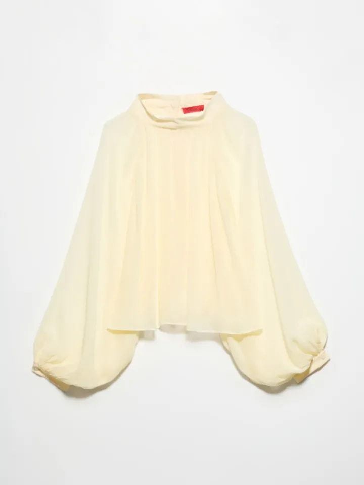 Crepon circle shirt - vanilla
