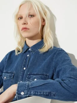 Denim blouse - navy