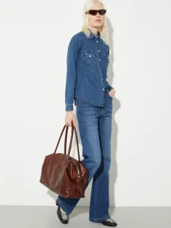 Denim blouse - navy