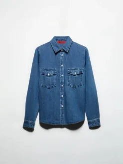 Denim blouse - navy