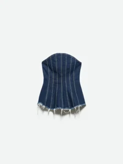 Denim corset Sami Miró &Co.llaboration - midnightblue