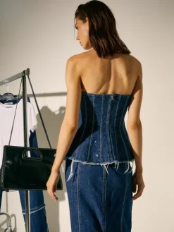 Denim corset Sami Miró &Co.llaboration - midnightblue