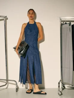 Denim dress Sami Miró &Co.llaboration - midnightblue