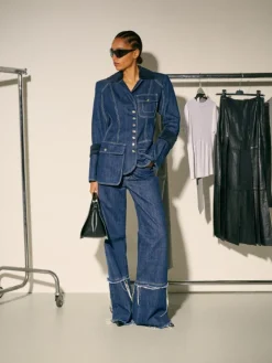 Denim jacket Sami Miró &Co.llaboration - midnightblue