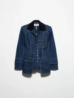 Denim jacket Sami Miró &Co.llaboration - midnightblue
