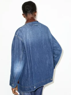 Denim shacket - navy