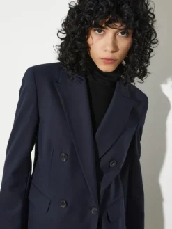 Double-breasted blazer - navy
