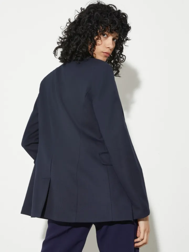 Double-breasted blazer - navy
