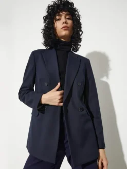 Double-breasted blazer - navy