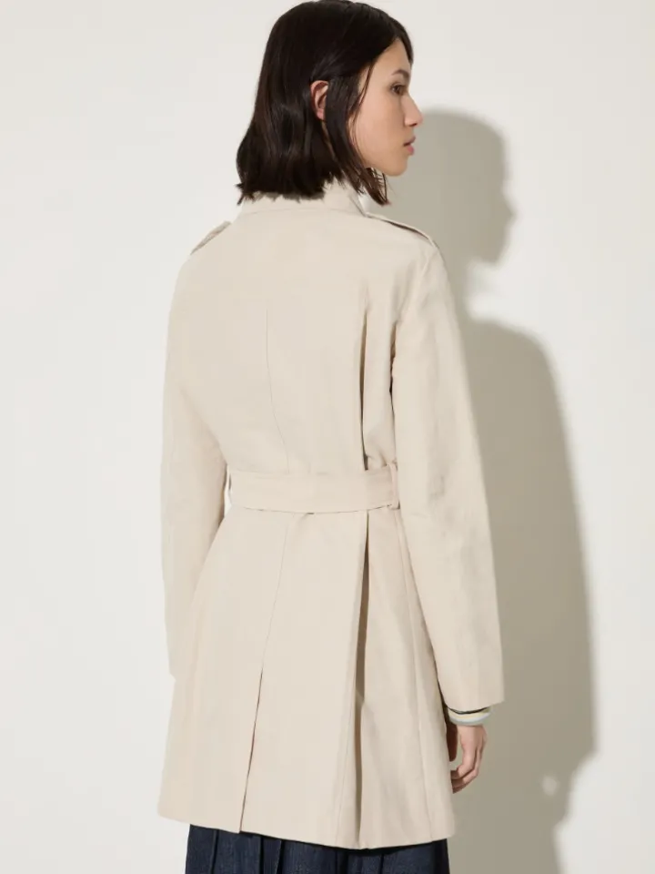Double-breasted trench coat - beige