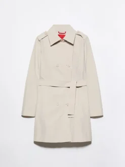 Double-breasted trench coat - beige