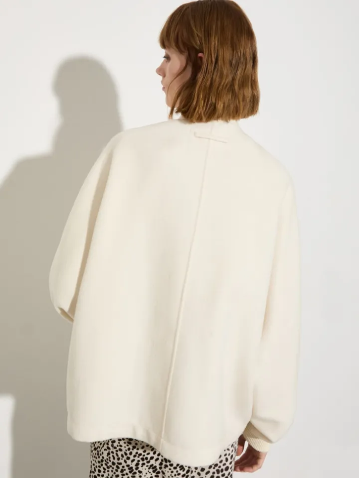 Double-woven wool bomber jacket - ice