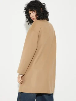 Double-woven wool coat - camel