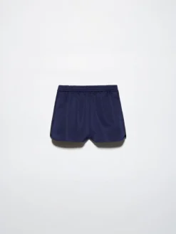Duchesse satin shorts - navy