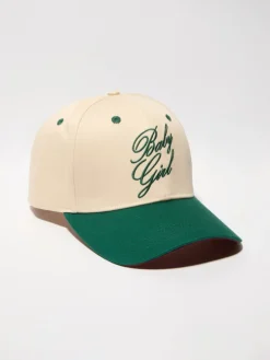 Embroidered baseball cap - cream