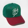 Embroidered baseball cap - green