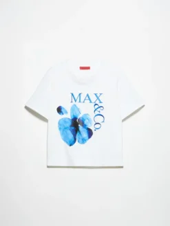 Embroidered logo T-shirt - optical white