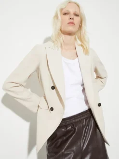 Envers satin blazer - beige