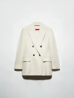 Envers satin blazer - beige
