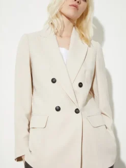 Envers satin blazer - beige
