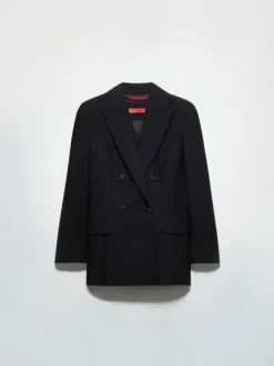 Envers satin blazer - black