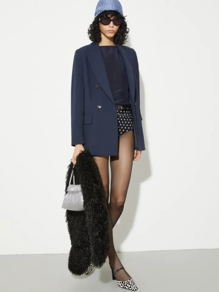 Envers satin blazer - ultramarine