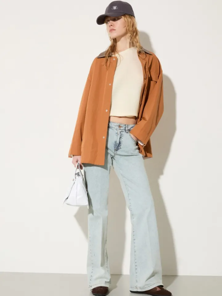 Faded bootcut jeans - light blue