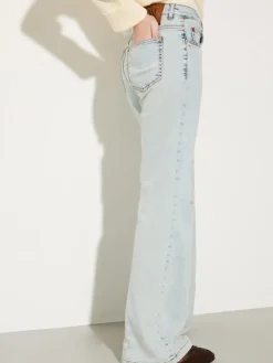 Faded bootcut jeans - light blue