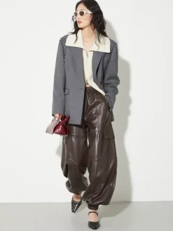 Fisherman’s rib knitted jacket - milk
