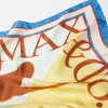 Floral silk-twill scarf - multicolour