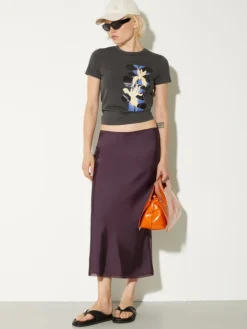 Flower-print slim-fit T-shirt - graphite