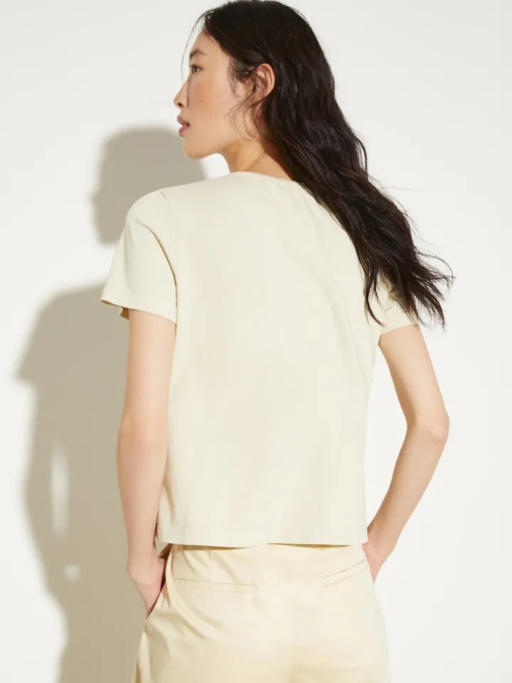 Flower-print slim-fit T-shirt - light grey