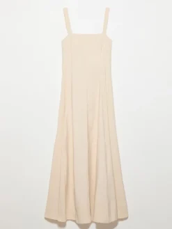 Fluid nylon princess dress - milk