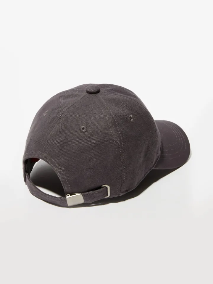 Hemp and cotton baseball cap - aubergine